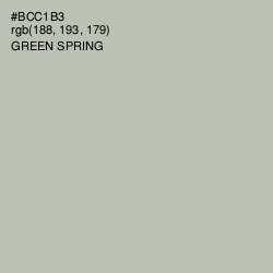 #BCC1B3 - Green Spring Color Image